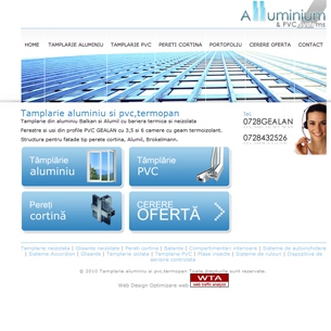 alluminium - Site de prezentare firma tamplarie pvc si alluminiu